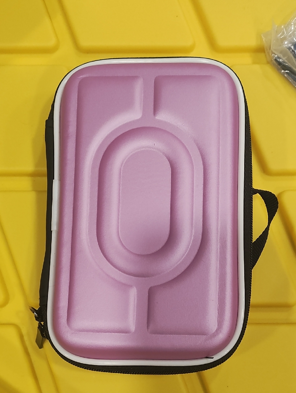 Source Unknown Pink and Black Portable Game Console Case